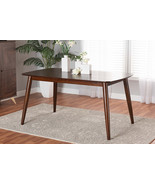 Elara Walnut Brown Dining Table - $8,025.68 MXN