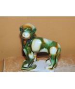 Chinese Mud Sheep/ Ram 3"x2.5" green Mudman Mud Man Tang style Sancai dr... - $24.74