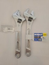 Wrench 8 inch KOBALT  Extra Wide Jaw  1 3/16in Lot of 2. Lifetime Guarantee - £15.82 GBP