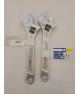 Wrench 8 inch KOBALT  Extra Wide Jaw  1 3/16in Lot of 2. Lifetime Guarantee - £15.51 GBP