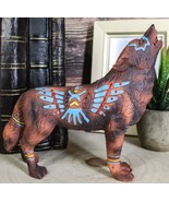 Eagle Vision Native Tribal Howling Wolf Totem Spirit Figurine Collection... - $35.52 CAD