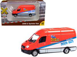 1990 Mercedes Benz Sprinter Van Red and White &quot;Tri-Sum Potato Chips&quot; &quot;TraxSide C - $24.44