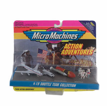 Vintage 1993 Micro Machines Action Adventurers Shuttle Team Collection G... - $32.47