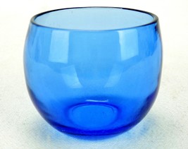 Cobalt Blue Glass Vase, Small Bowl Shape, Vanity Cup, 2 1/4&quot; High, CBT-03 - £11.52 GBP