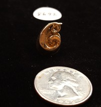 Vintage or Antique Gold Tone Pin Initial C - $10.99