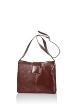 Brown Smooth Calf Leather shoulder bag Made In Italy Messenger - $69.00