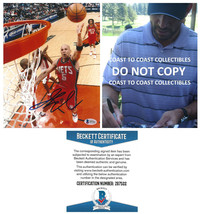 Jason Kidd signed New Jersey Nets basketball 8x10 photo proof Beckett COA auto. - £85.68 GBP