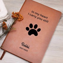 Dog Memorial Journal In loving memory of Dog remembrance gift, loss of d... - $49.16