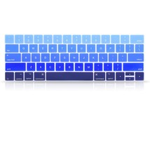 Blue Gradient Keyboard Cover Ultra Thin Keyboard Protector Skin For Macbook Pro  - £11.79 GBP