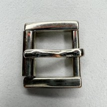 Small Silver Tone Simple Basic Roller Belt Buckle - £5.46 GBP