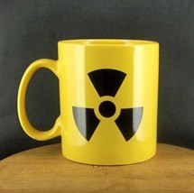 LEFTY&#39;S ONLY Novelty Coffee Cup/Mug Yellow Hazardous Warning Joke Hole I... - £25.06 GBP