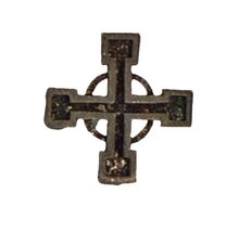 Sterling Silver Irish Celtic Cross Freemason? Unsigned Tie Tack Lapel Pi... - $26.68