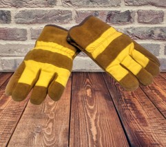 Brown &amp; Yellow Insulated Work Gloves  size L - $20.53