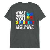What Makes You Different is What Makes You Beautiful T-Shirt Dark Heather - £15.39 GBP