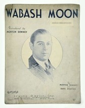 1931 Wabash Moon By Morton Downey With French Lyrics Included Sheet Music - $13.71