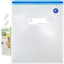 Sous Vide Bags -15Pack Large Size 10.2X13.4In/ 26X34Cm Food Storage Bags, Reusab - £24.04 GBP