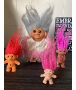 Viintage Trolls  Good Luck Trolls Ser 2 Orange Flocked Sk... - £233.09 GBP