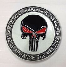New Men’s Skull God Will Judge Our Enemies Belt Buckle - $19.31