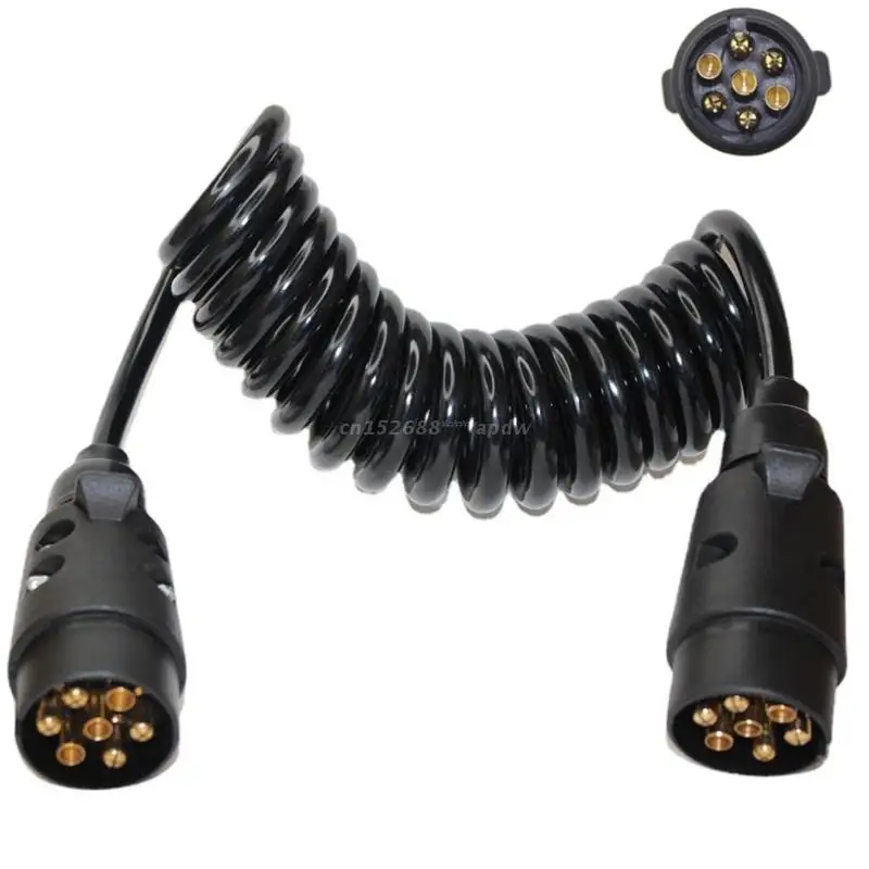 2M 7 Pin Extension Adapter Cable Cord Caravan Trailer Towing Socket Plug... - £21.72 GBP