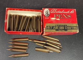 Esterbrook Art and Drafting No. 357 Pens Nibs in Box Lot of 92 Vintage U... - £232.85 GBP