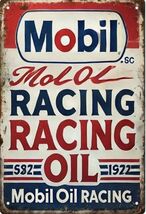 Mobil Exxon Retro Vintage Gas Gasoline Oil Tin Sign 8x12 inches Station O - $34.91 CAD