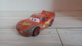 Pre Owned Disney Pixar Cars Diecast Lightning McQueen Rust-eze #95 Red~~Loose - £1.54 GBP