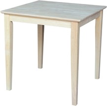 International Concepts Square Solid Wood Top Table With Shaker Legs, 30-Inch - £168.65 GBP