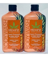 2 - Hempz BodyWash Sweet Pineapple & Honey Melon Herbal Body Wash 17 fl oz each - $29.88