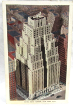 Kropp Linen Postcard Hotel New Yorker NY City Ralph Hitz Pres 34th st &amp; ... - £2.32 GBP