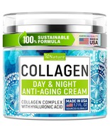 Collagen Cream for Face with Retinol &amp; Hyaluronic Acid - Face Moisturize... - $73.57 CAD