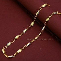 Unisex Italian Turkey chain 916% 22k Gold Chain Necklace Daily wear Jewelry 39 - £2,501.29 GBP+