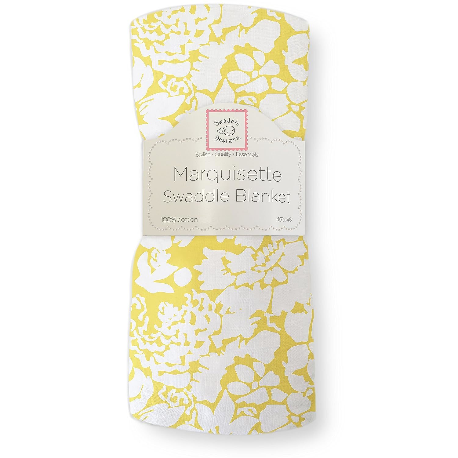 SwaddleDesigns Marquisette Receiving Swaddle Blanket for Baby Boys & Girls, Soft - £18.82 GBP