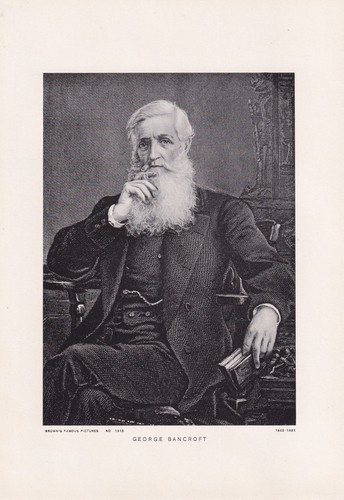 Vintage 8 x 5.5&quot; Print Brown&#39;s Famous Pictures - George Bancroft - No. 1913 - $3.96
