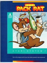 Peter Pack Rat Arcade Game FLYER 1985 Original Retro Video Promo System 1 Art - £38.54 GBP