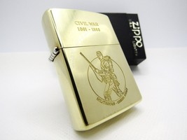 Civil War 1861-1865 Militiaman Union Army Solid Brass Zippo 1992 Unfired Rare - £122.30 GBP