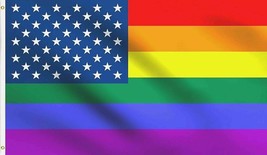 Trade Winds 2x3 USA American Rainbow Flag Gay Lesbian Pride LGBT Peace Fast USA  - £3.52 GBP