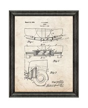 Car Bumper Patent Print Old Look with Black Wood Frame - £19.53 GBP+