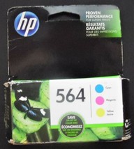 HP 564 Tri Color Ink Cartridge Sealed Box Exp 12/2018 Cyan Magenta Yellow - $8.59