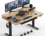 Electric Standing Desk, 63 * 30 Inches Adjustable Height With 4 Drawers,... - $796.99