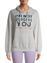 Judging Juniors Graphic LS Hoodie Pullover Fleece Gray Color Size XL (LO... - £15.78 GBP
