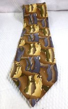 Scotch 100% Silk Tie With Abstract Print From Cocktail Colors Made In Me... - $11.39