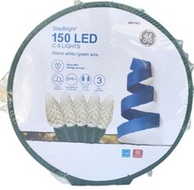 GE StayBright 150-Count 37.2-ft Constant White C5 LED Christmas String L... - £28.17 GBP