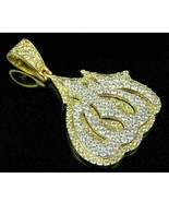 Homme 925 Argent 3Ct Blanc Moissanite Islamique Prophet Allah Pendentif ... - $3,387.70 MXN