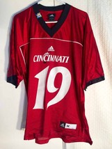 Adidas NCAA Jersey Cincinnati Bearcats #19 Red sz L - £8.58 GBP