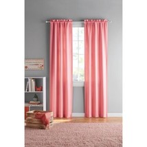 Set of 2 - Your Zone Kids Room Darkening Curtain Panels Coral Pink - 30&#39;&#39; x 95&#39;&#39; - £11.79 GBP