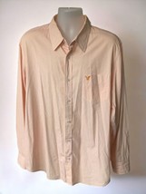 American Eagle Outfitters long sleeve button down vintage fit orange shi... - £18.11 GBP