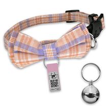 NaviTagi Cat Breakaway Collar XS Bell Bow Tie Personalized QR ID Kitten ... - $63.98 MXN NaviTagi Cat Breakaway Collar XS Bell Bow Tie Personalized QR ID Kitten ... - $63.98 MXN