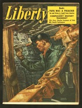 Liberty 4/28/1945-Frank Reilly cover-Pulp fiction-Vintage ads &amp; art-Herb Olse... - £50.84 GBP