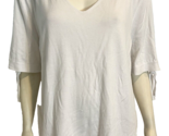 Talbots Women&#39;s Cotton Blend Sweater Short Sleeve White 3X - £20.12 GBP