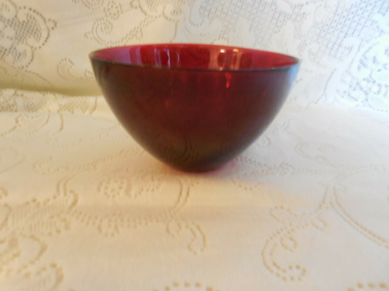 Red Ruby 5&quot; Bowl.  Holds about 2 1/2 cups. - $4.94